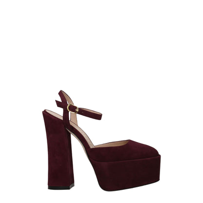 Stuart Weitzman Red Leather Platforms - from Stuart Weitzman
