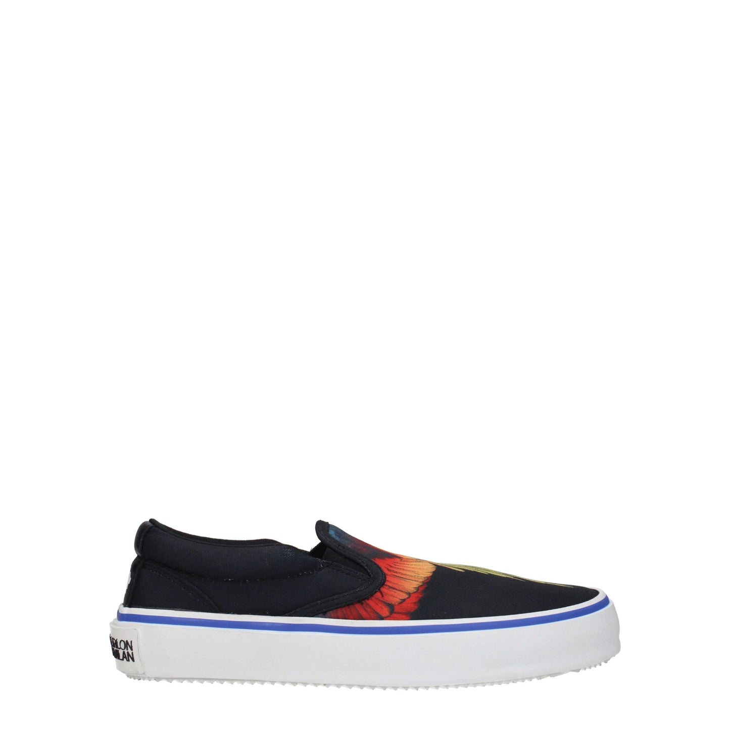Marcelo Burlon Black Fabric Slip-On Loafers - from Marcelo Burlon