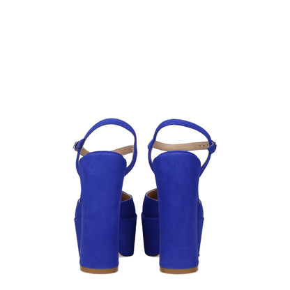 Stuart Weitzman Blue Leather Platforms - from Stuart Weitzman