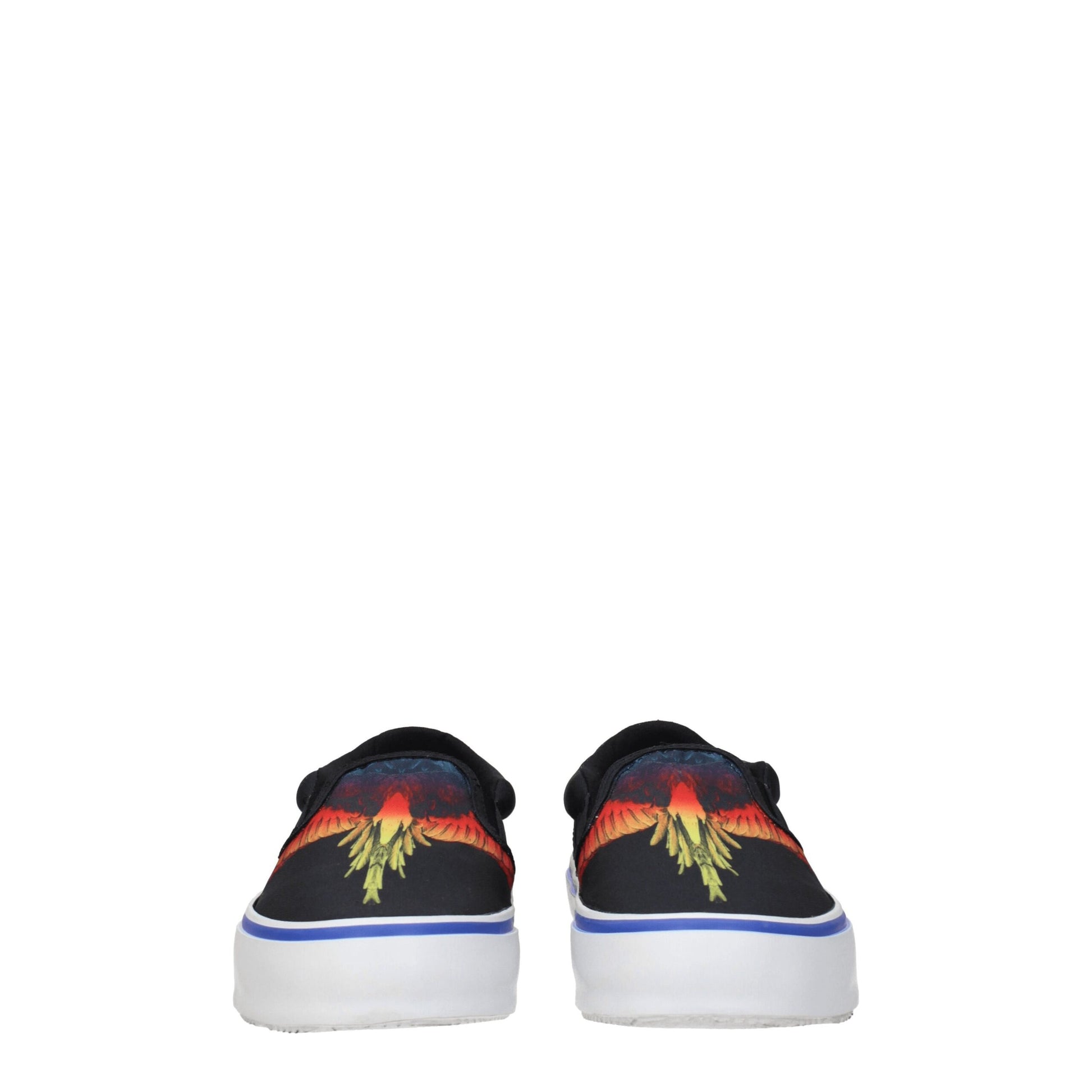 Marcelo Burlon Black Fabric Slip-On Loafers - from Marcelo Burlon