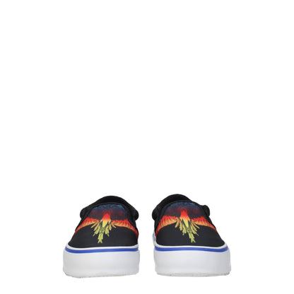 Marcelo Burlon Black Fabric Slip-On Loafers - from Marcelo Burlon