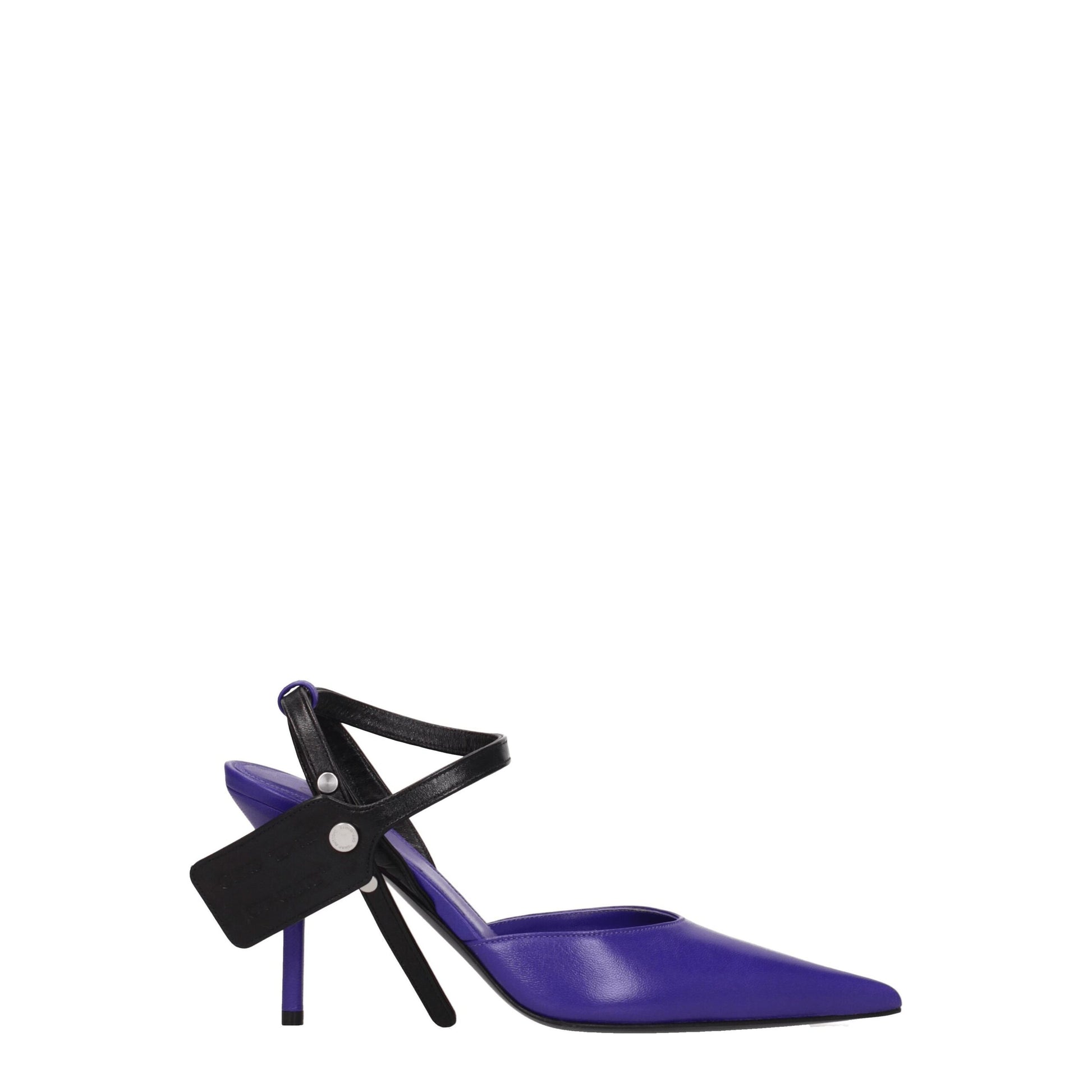 Off-White Purple Leather High Heel Pumps - from Off-White