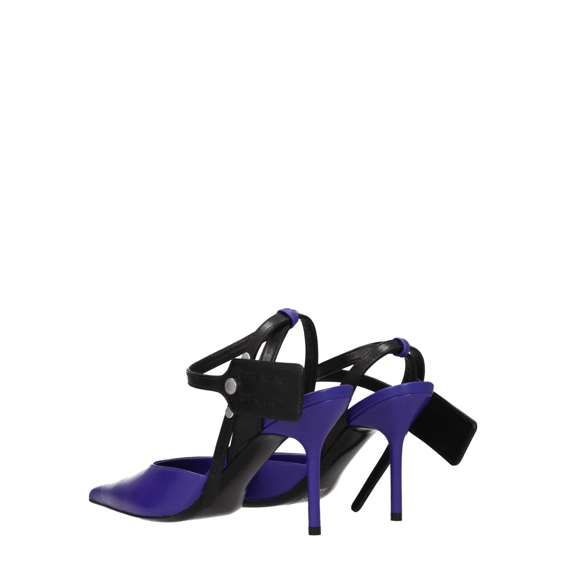 Off-White Purple Leather High Heel Pumps - from Off-White