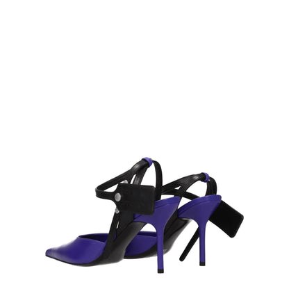 Off-White Purple Leather High Heel Pumps - from Off-White
