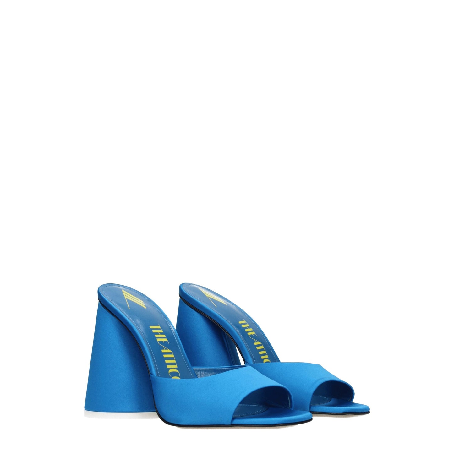 The Attico Light Blue Satin Platforms - from The Attico