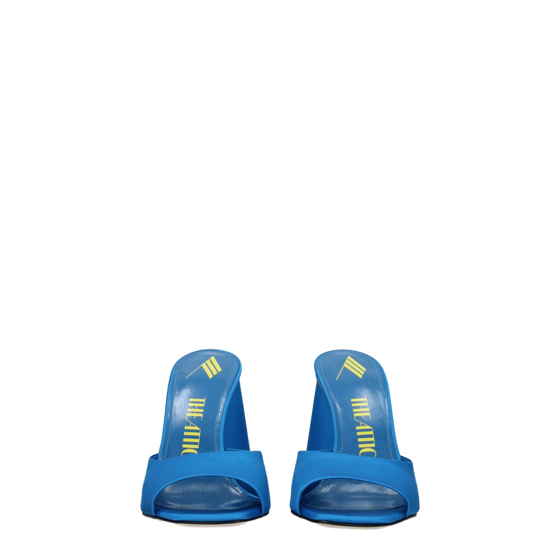 The Attico Light Blue Satin Platforms - from The Attico