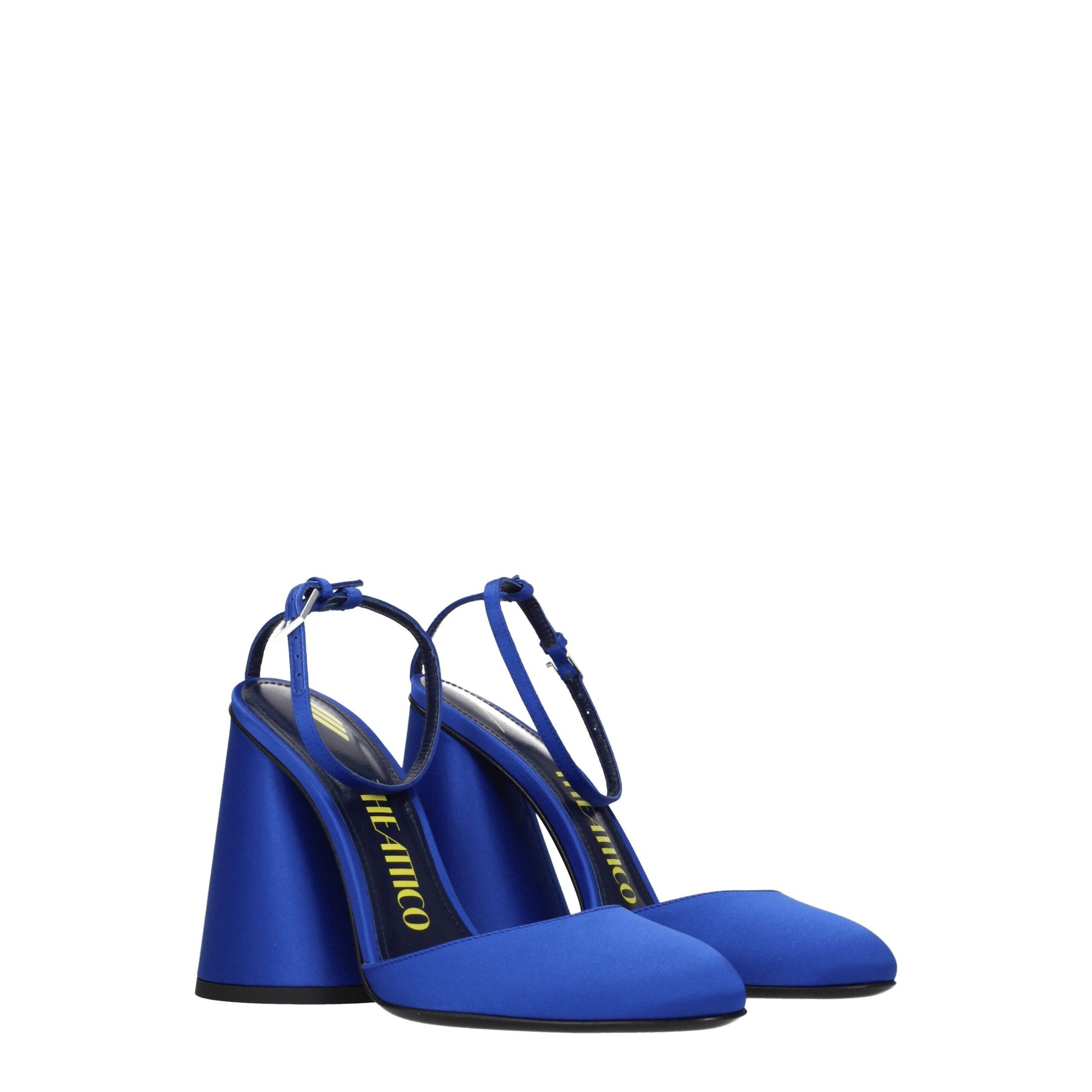 The Attico Blue Satin Platforms - from The Attico