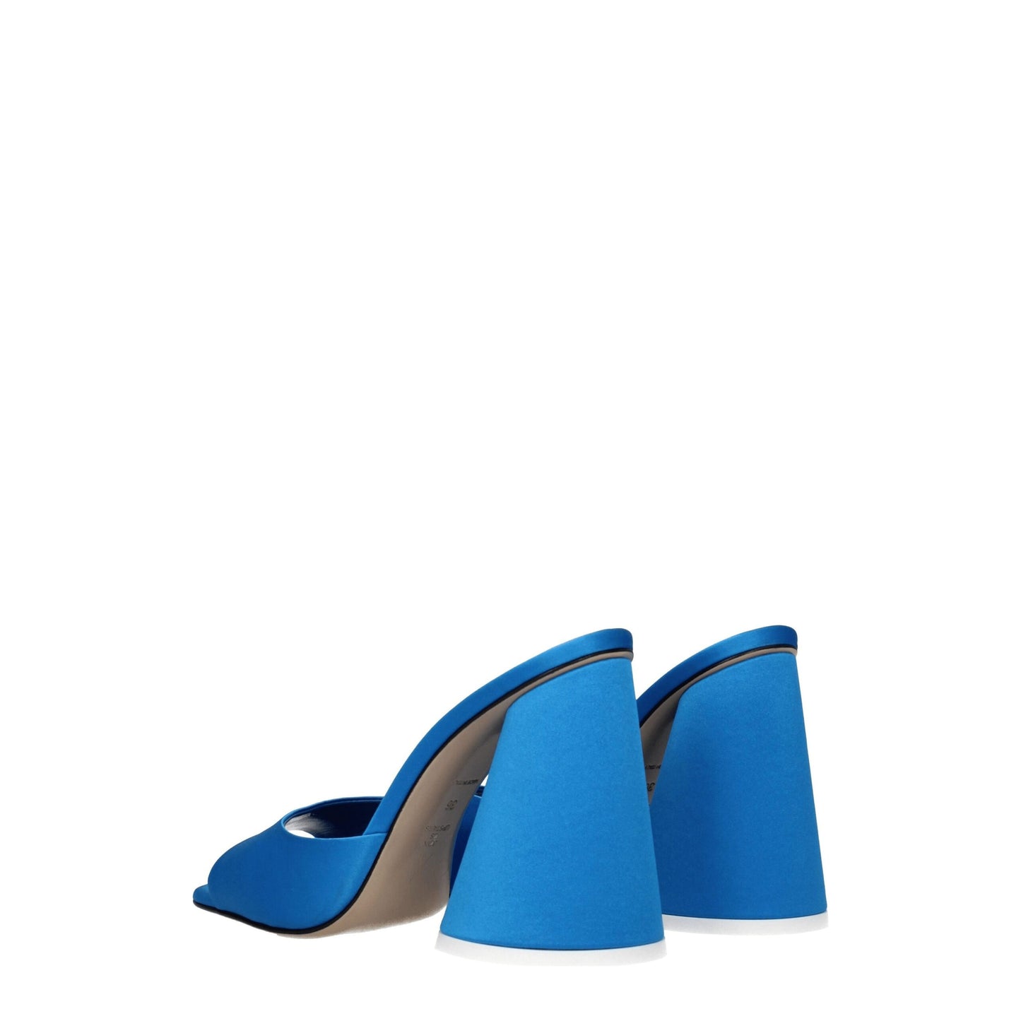 The Attico Light Blue Satin Platforms - from The Attico