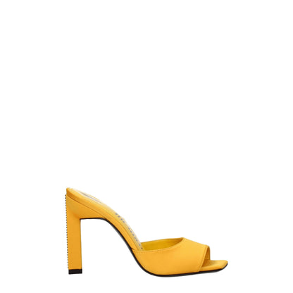 The Attico Orange Satin Stiletto Heels Sandals - from The Attico