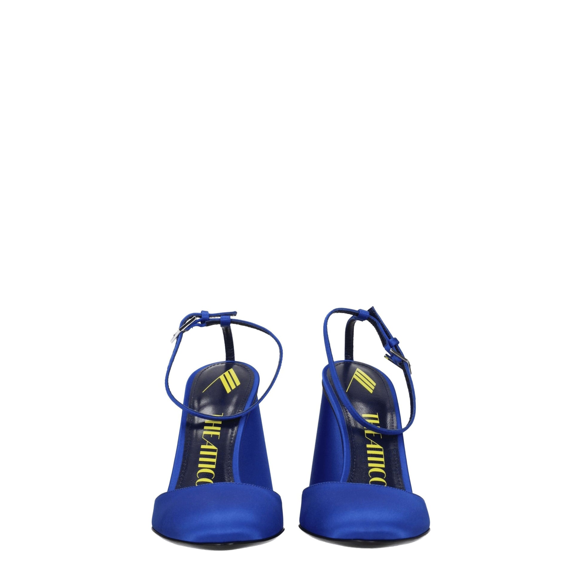 The Attico Blue Satin Platforms - from The Attico