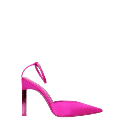 The Attico Pink Satin Stiletto Heels Sandals - from The Attico