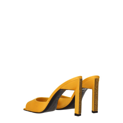 The Attico Orange Satin Stiletto Heels Sandals - from The Attico