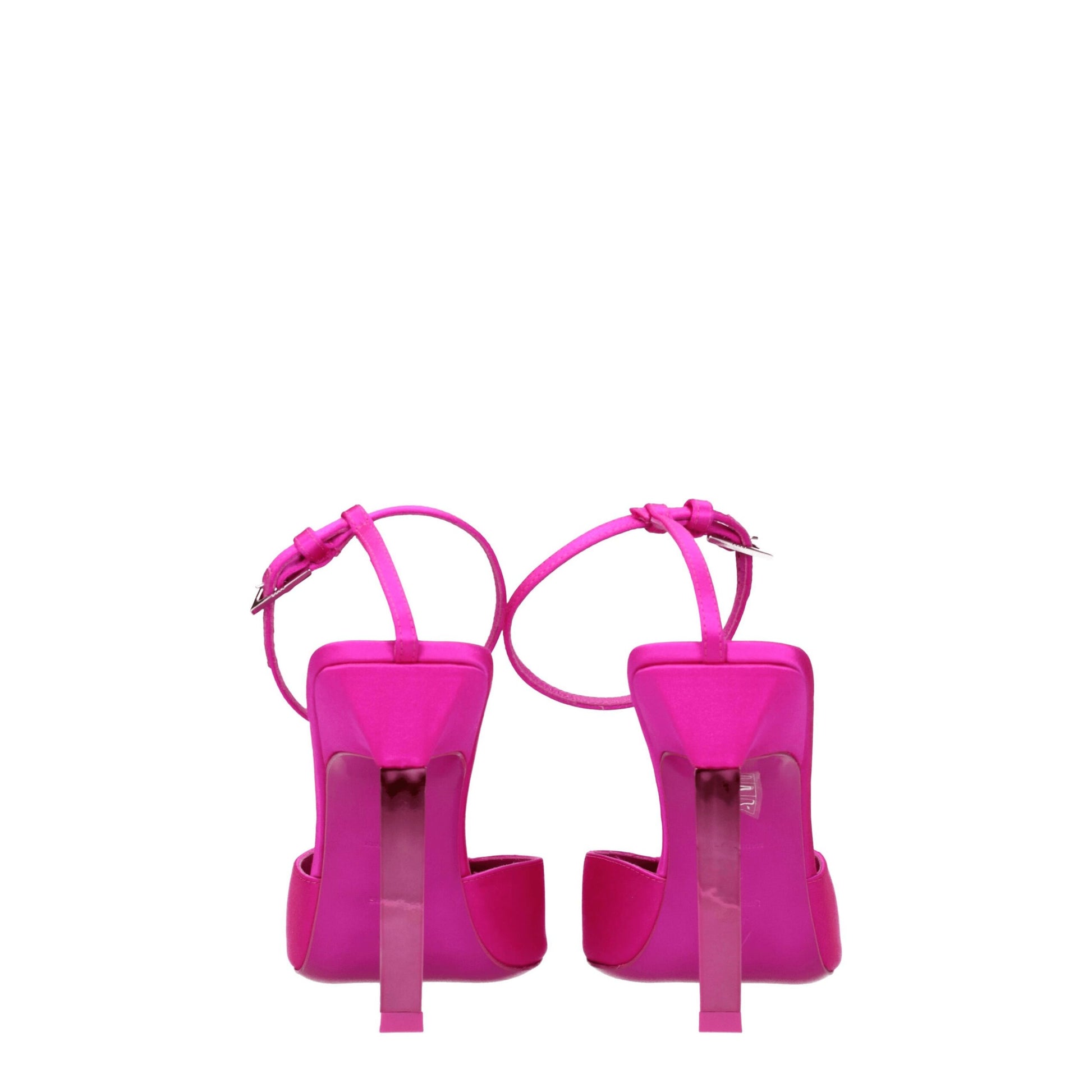 The Attico Pink Satin Stiletto Heels Sandals - from The Attico