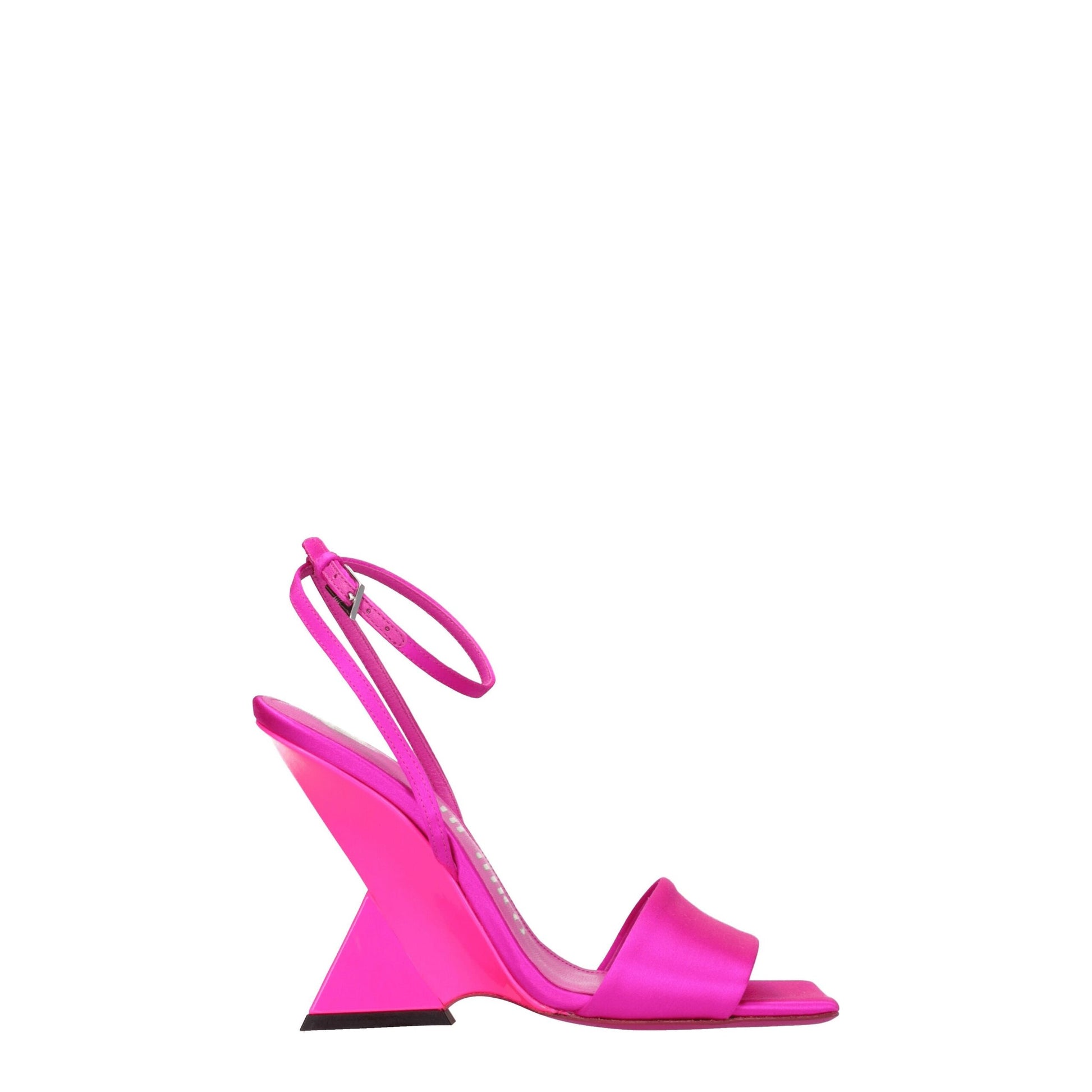 The Attico Pink Satin Platforms - from The Attico