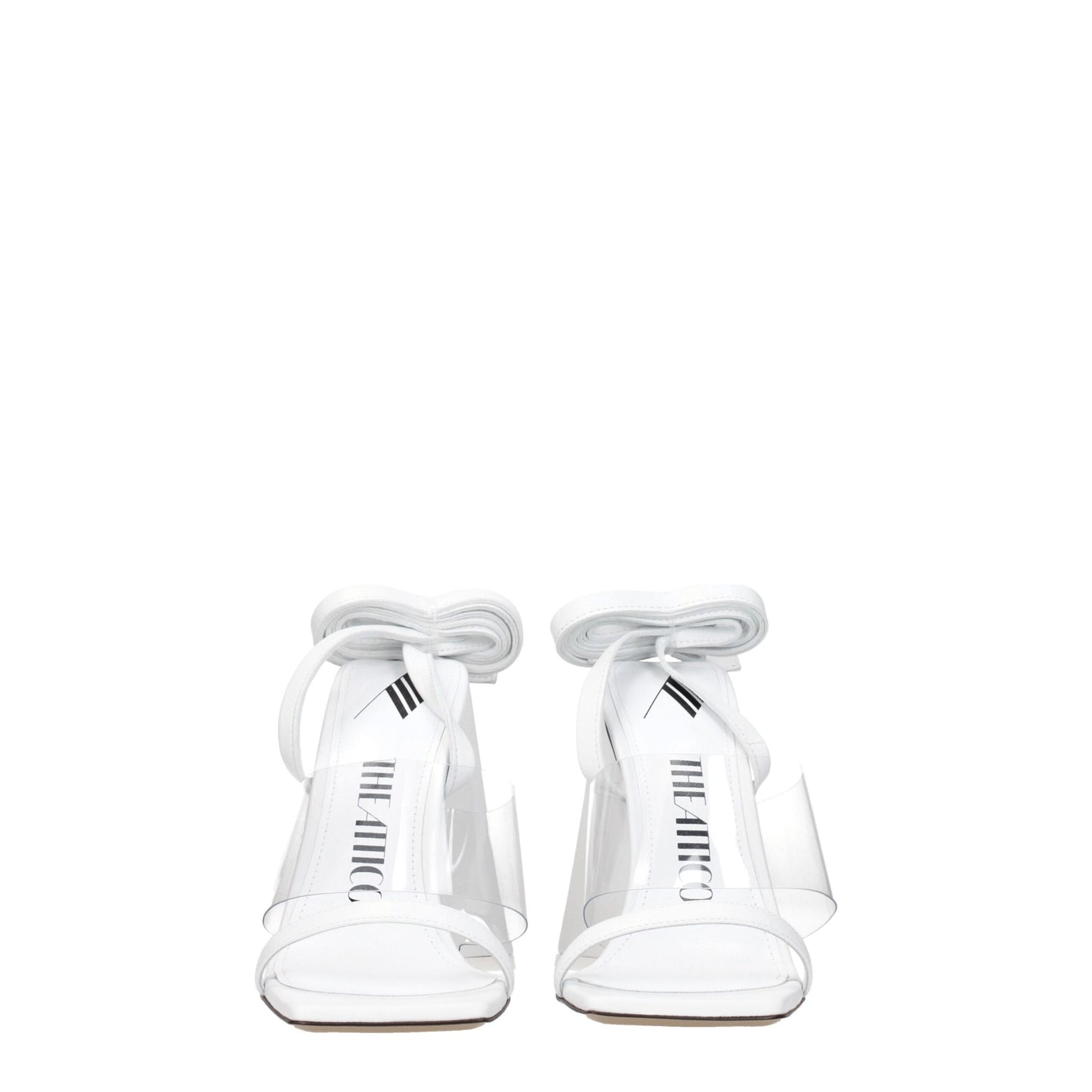 The Attico White Leather Stiletto Heels Sandals - from The Attico