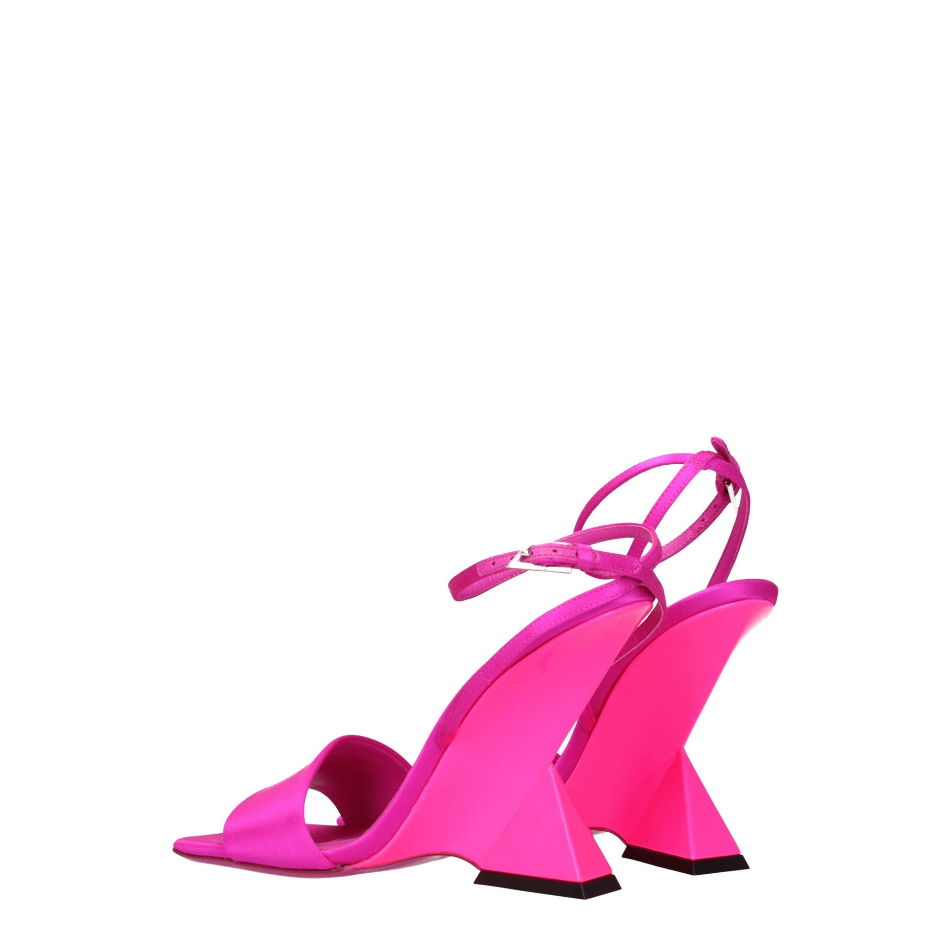 The Attico Pink Satin Platforms - from The Attico