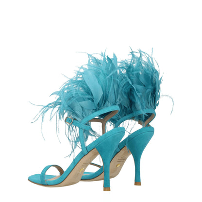 Stuart Weitzman Green Leather Stiletto Heels Sandals - from Stuart Weitzman
