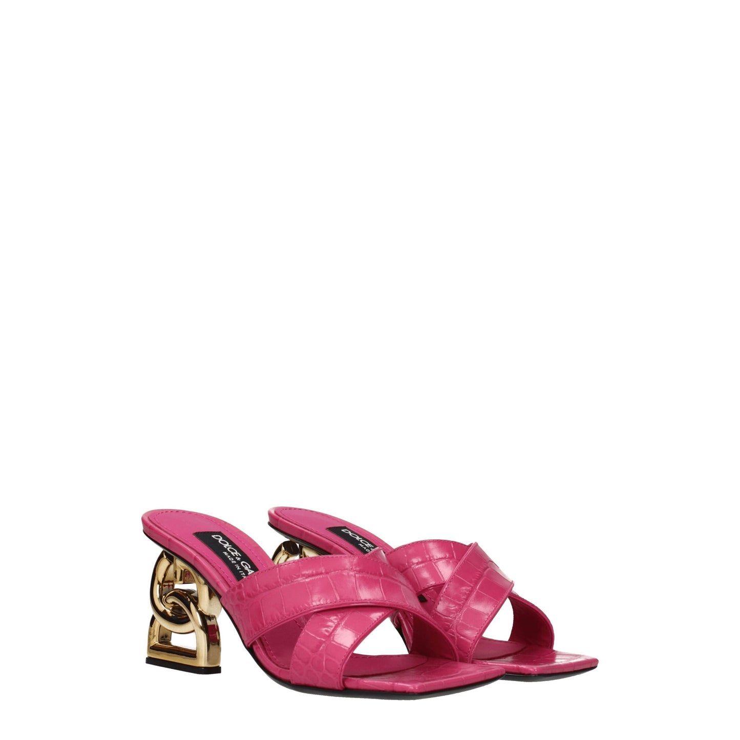 Dolce & Gabbana Pink Leather Platforms - from Dolce & Gabbana