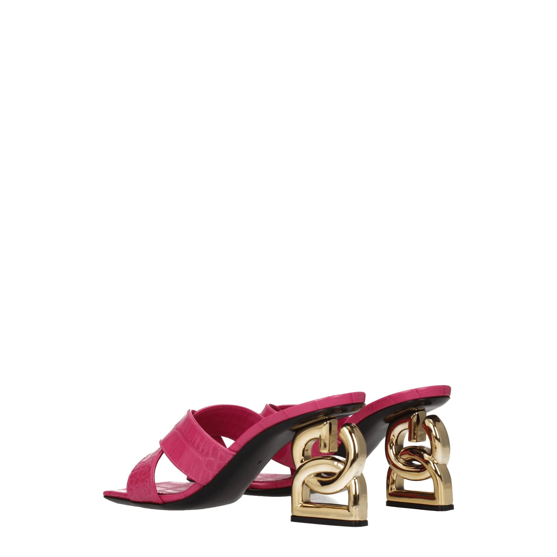 Dolce & Gabbana Pink Leather Platforms - from Dolce & Gabbana
