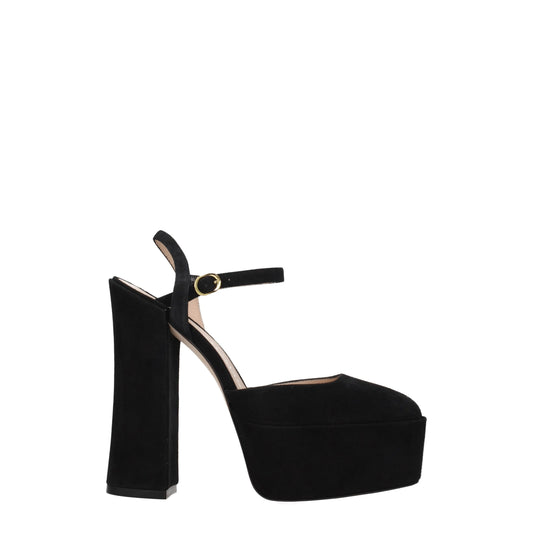 Stuart Weitzman Black Leather Platforms - from Stuart Weitzman