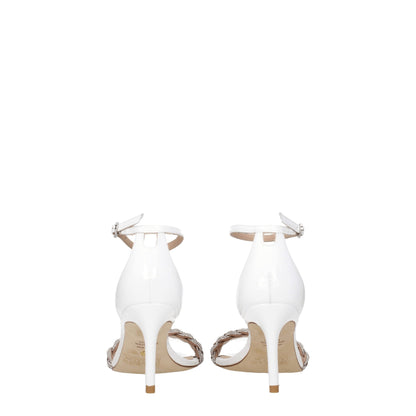 Stuart Weitzman White Leather Stiletto Heels Sandals - from Stuart Weitzman