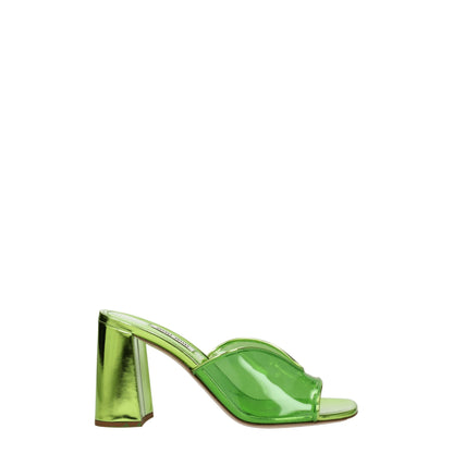 Miu Miu Green Plexiglass Platforms - from Miu Miu