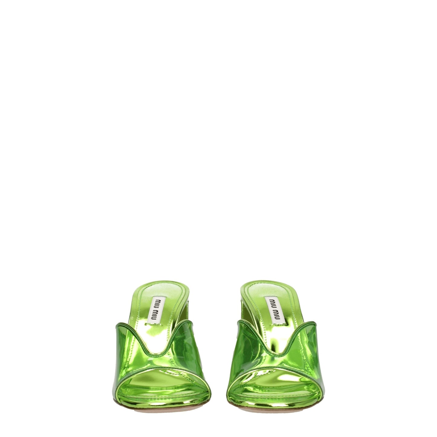 Miu Miu Green Plexiglass Platforms - from Miu Miu