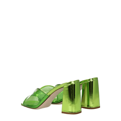Miu Miu Green Plexiglass Platforms - from Miu Miu