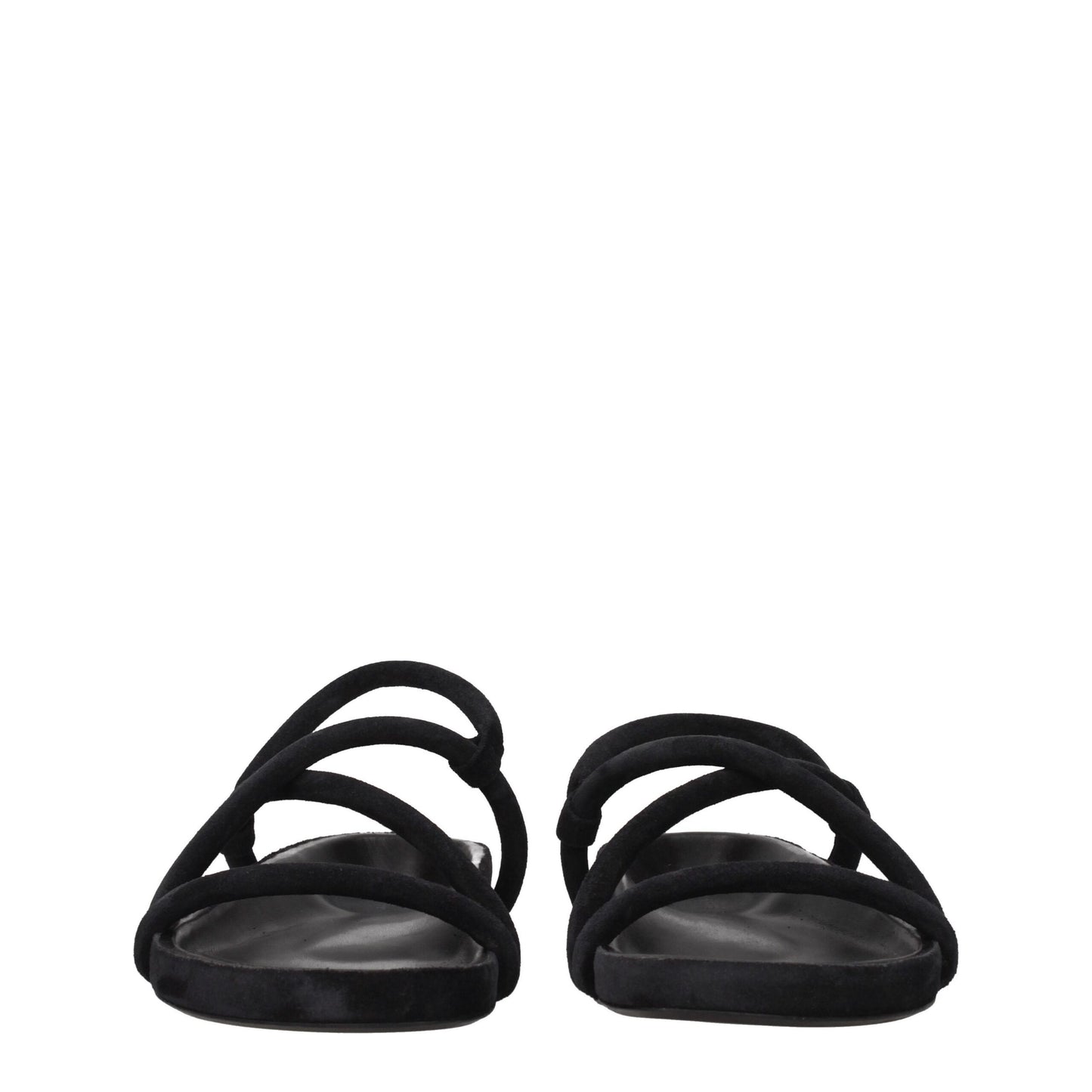 Isabel Marant Black Leather Flat Sandals - from Isabel Marant