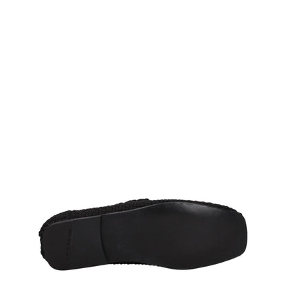 Dolce &amp; Gabbana Black Fabric Slip-On Loafers