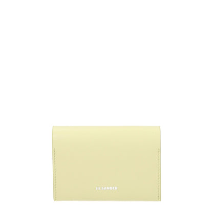 Jil Sander Yellow Leather Cardholders - from Jil Sander