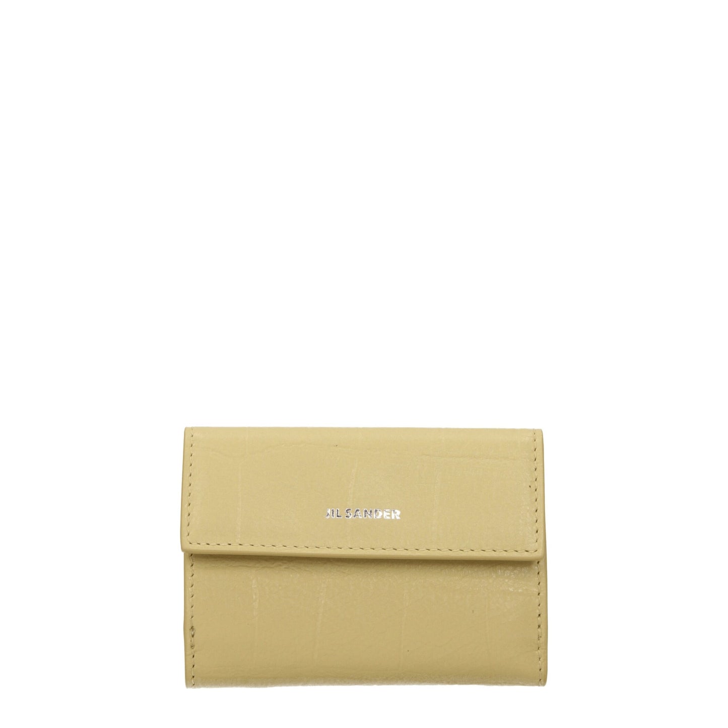 Jil Sander Yellow Leather Wallets - from Jil Sander