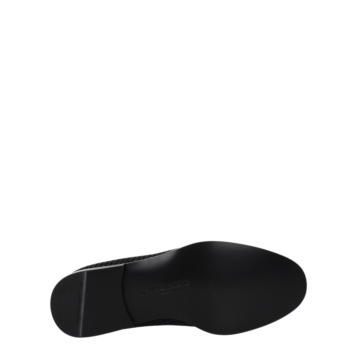 Dolce &amp; Gabbana Black Velvet Slip-On Loafers