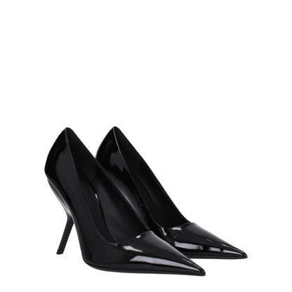 Salvatore Ferragamo Black Leather Broch