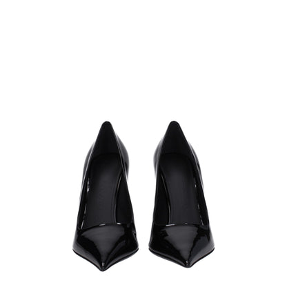 Salvatore Ferragamo Black Leather Broch