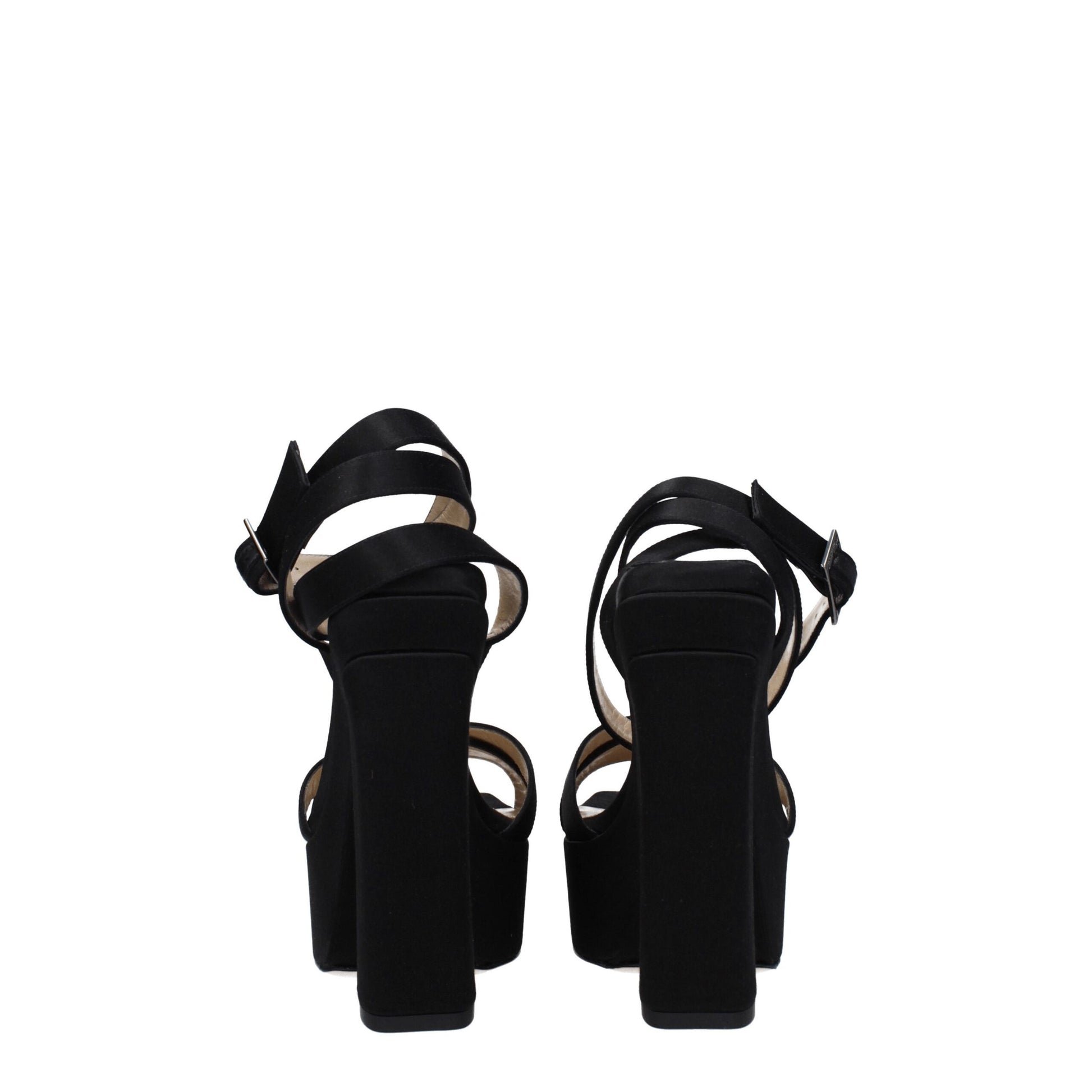 Jimmy Choo Black Satin Platforms - from Jimmy Choo