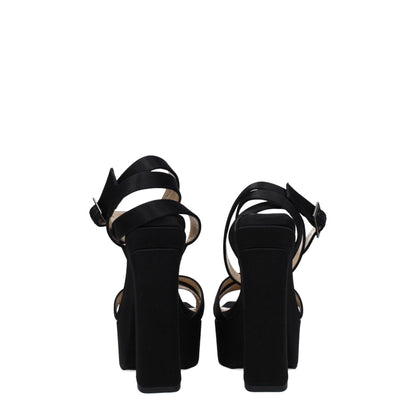 Jimmy Choo Black Satin Platforms - from Jimmy Choo