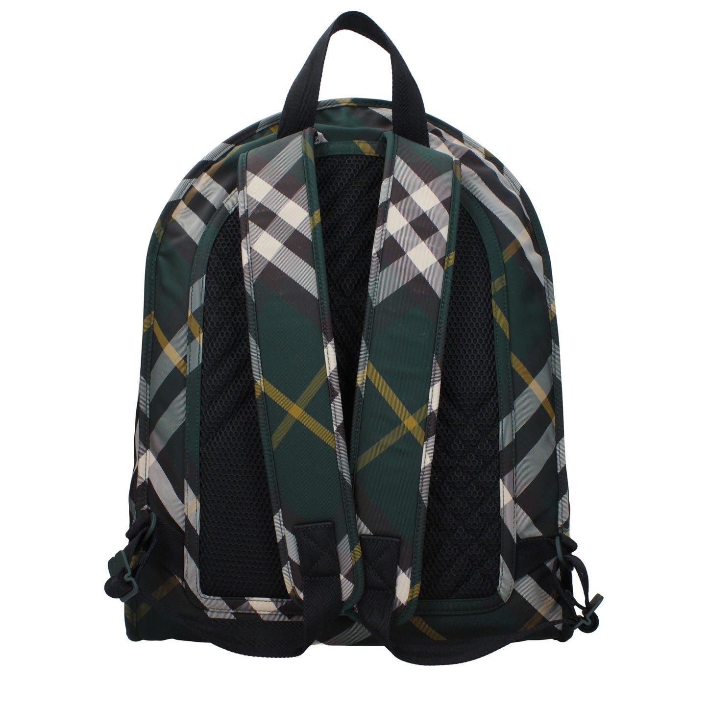 Burberry Groene Stof Rugzak Luxe Rugzakken Groot Formaat