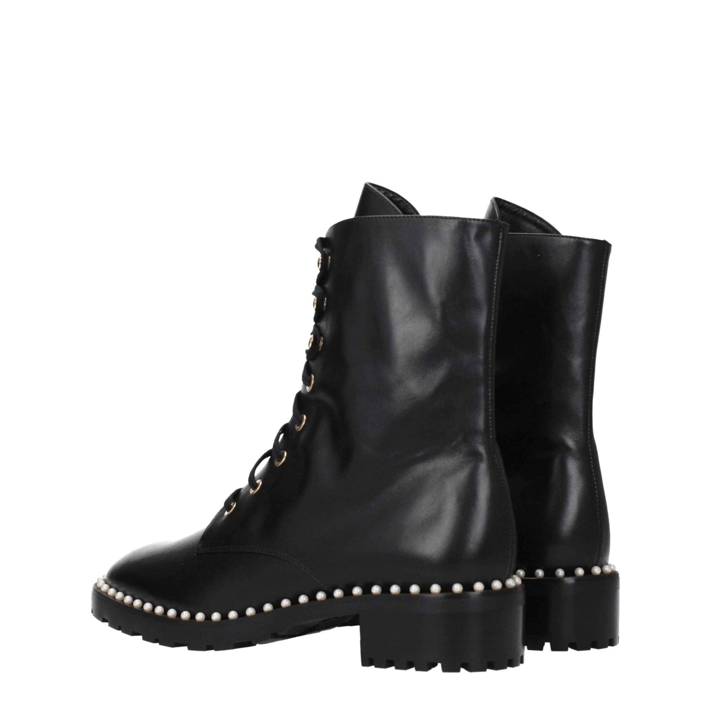 Stuart Weitzman Black Leather Ankle Boots by Stuart Weitzman