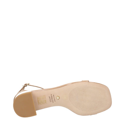 Stuart Weitzman NudistCurve Patentleder Sandalen–Pink