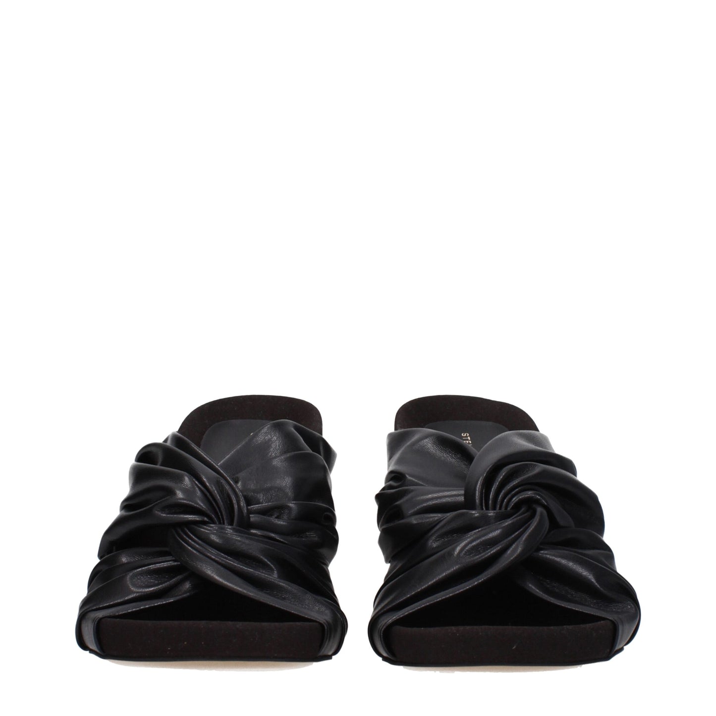 Stella McCartney Eco Leer Stiletto Sandalen Zwart 7 cm