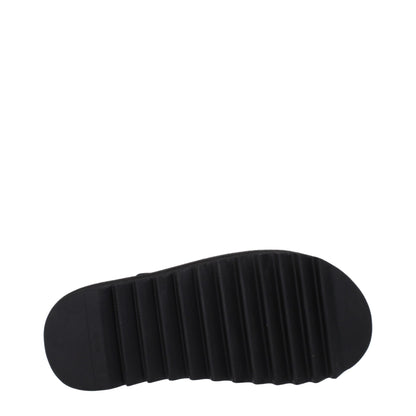 Palm Angels Black Fabric Flip Flop Sandals