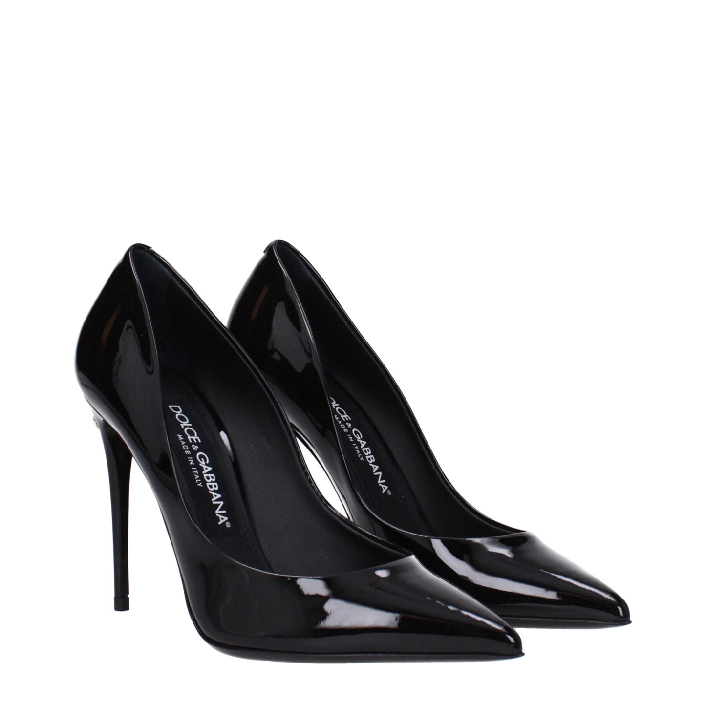 Dolce &amp; Gabbana Black Leather Broch