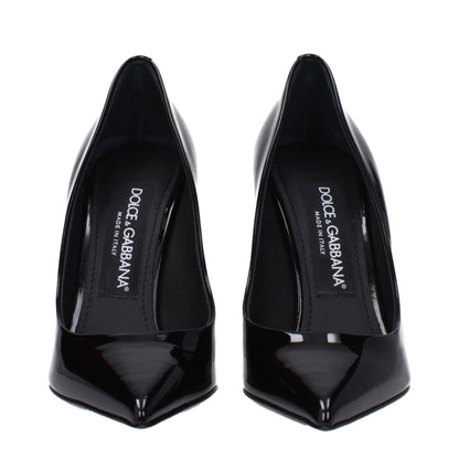 Dolce &amp; Gabbana Black Leather Broch
