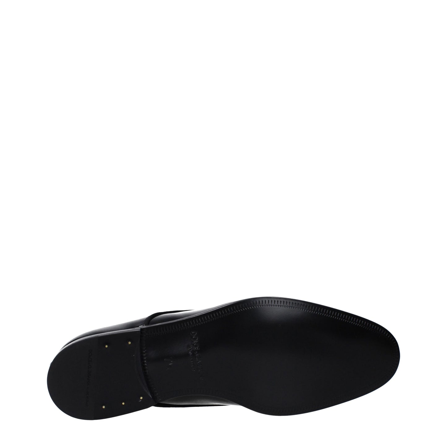 Dolce &amp; Gabbana Black Leather Oxfords And Derbies