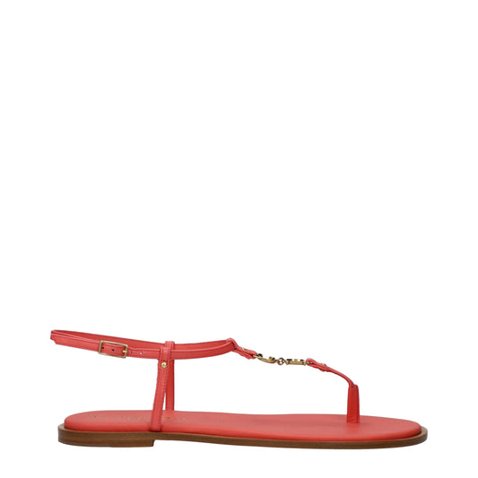 Christian Dior Pink Leather Flip Flop Sandals