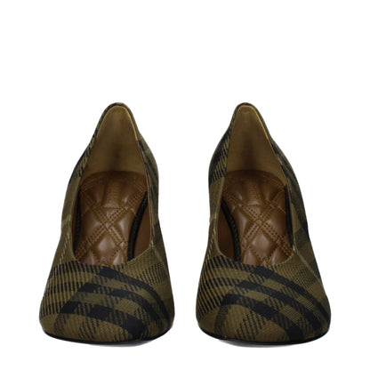 Burberry Green Fabric Brooch