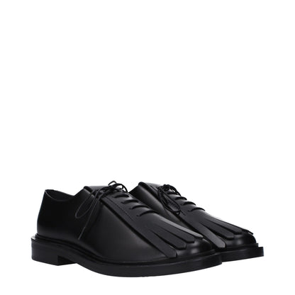 Max Mara Leren Oxfords en Derbies Zwart Luxe Collectie