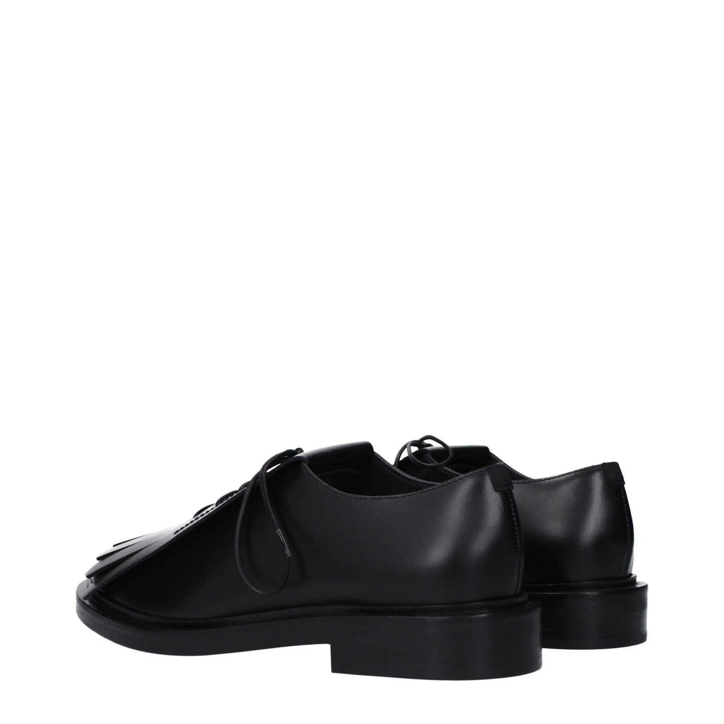Max Mara Leren Oxfords en Derbies Zwart Luxe Collectie