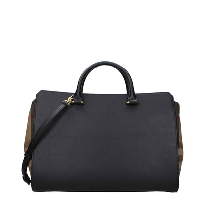 Burberry Black Leather Handbags